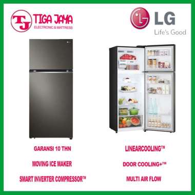 LG GN-B372PXGB KULKAS LINEAR INVERTER 2 PINTU GNB372PXGB GNB372