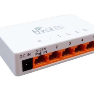 HSAirpo SW105P 5 Port 10/100 Mbps Dekstop Passive PoE Switch