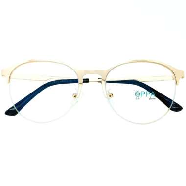 Oppa Glasses OPPA OP30 GD Korea Frame Bulat Kacamata Unisex - Gold