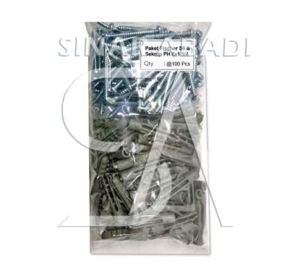 PAKET FISHER S6 + SEKRUP BAUT SKRUP TAPPING PH 6 x 1-1/4 HARGA 100 PCS