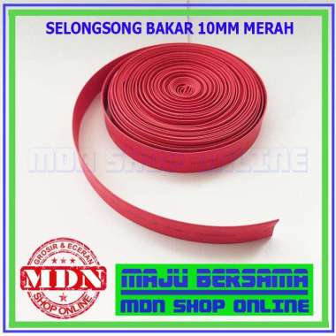 Selongsong Bakar Kabel 10Mm Merah - Solasi Bakar