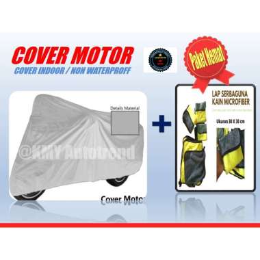 harga Cover Motor Yamaha Khusus Indoor Sarung Selimut Aksesoris Mio Z Hitam Zagoan - Abu-abu + Microfiber 