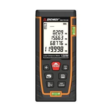 SNDWAY SW-TG120 Infrared Laser Distance Meter Measurement Tool [120 m] -