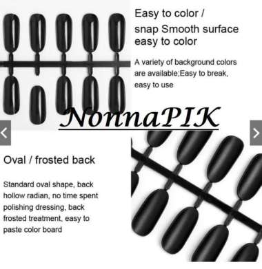 Kuku palsu display nail book card chart color / nail tip display book