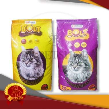 Makanan Kucing Bolt 20kg Karungan Cat Food Murah 20 kg DONAT