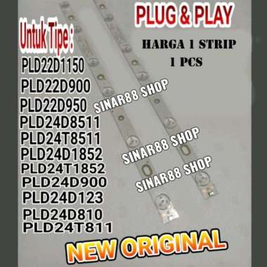 BACKLIGHT TV POLYTRON 24 INC 24INC 6K 3V LAMPU BL LED PLD 6 KANCING 3 VOLT