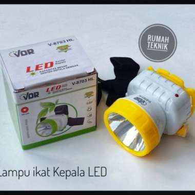 OBRAL !!! SENTER KEPALA VDR V-8703HL CAHAYA LED PUTIH TERANG TERMURAH