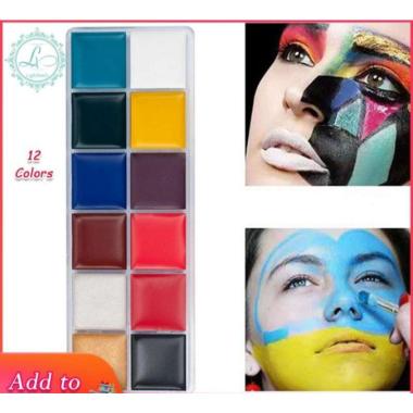 Body Face Painting Asi Original 12 Warna Pelukis Wajah