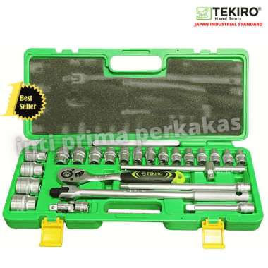 Tekiro Kunci Sock Set 24Pcs 12Pt Hand Socket Tekiro 8mm -32mm Tekiro