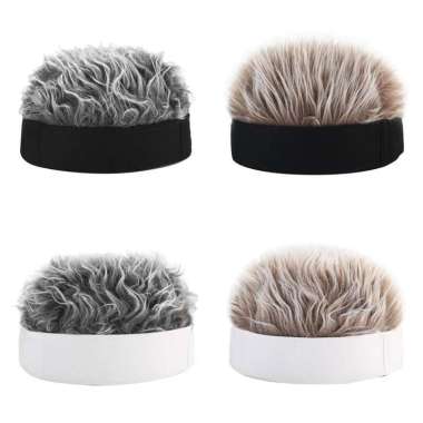 Jual Beanie Hat Fake Hair Terlengkap 