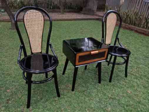 Kursi & Meja Teras Minimalis Jati 1 set / Outdoor