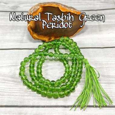 Tasbih Natural Batu Alam Green Peridot Termurah