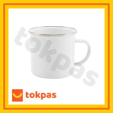 Gelas Enamel Mug Premium Bahan Tebal Yuma