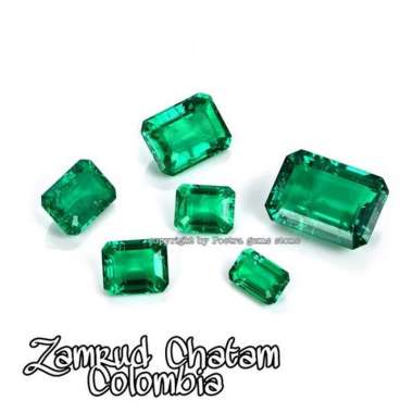 BATU PERMATA ZAMRUD CHATAM COLOMBIA OVAL