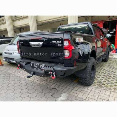 Bumper Belakang Hilux Jimny Ranger Model option Black