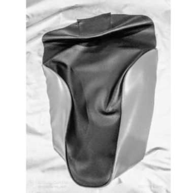 KULIT JOK SUPRA X125 OLD/sarung jok motor honda supra x125 double dist putih hitam