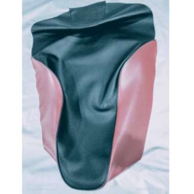 KULIT JOK SUPRA X125 OLD/sarung jok motor honda supra x125 double dist pink hitam