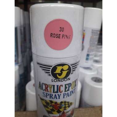 pilok pilox cat semprot Rj London pink merah muda stabilo magenta putih metalik mengkilap doff dop R