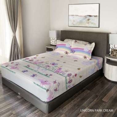 SPREI KING RABBIT- BEDSHEET SINGLE 120x200x40CM ANIMALS (KIDS COL)