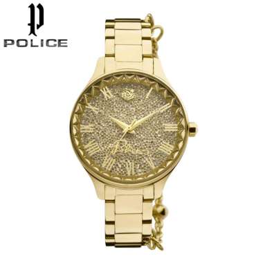 POLICE Tropea PEW-LG2109801 Original Jam Tangan Wanita Full Gold