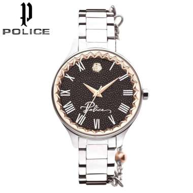 POLICE Tropea PEW-LG2109801 Original Jam Tangan Wanita Black Silver