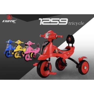 SEPEDA RODA TIGA EXOTIC MOTOR ET1259 Merah