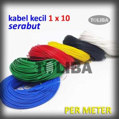 kabel kecil kabel serabut 1x10 kabel elektronik kabel tunggal serabut Putih