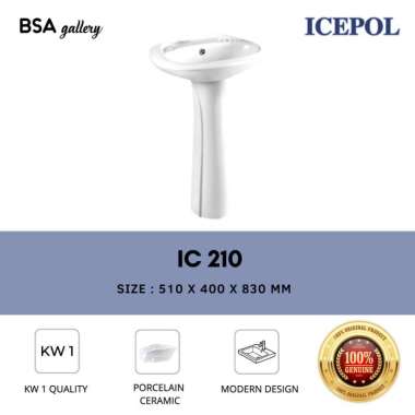 BASIN PEDESTAL / WASTAFEL KAKI / LAVATORY PEDESTAL MINIMALIS ICEPOL
