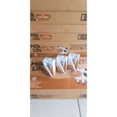 susu milk life uht 125ml coklat /dus