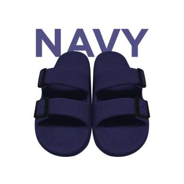 Goto Bianca Home Slipper Sandal Slop Karet Rumah Empuk Sendal Slip On 35-36 Navy Blue