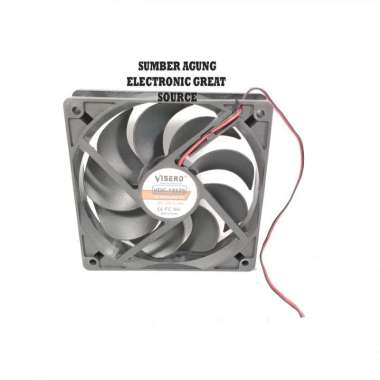 Visero VDC121S Kipas DC 12x12 12V 0.2A Brushless Fan 12cm Kipas Kotak