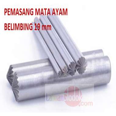 Plong Kulit Bentuk Belimbing 19mm-plong Bunga-Plong Belimbing-Plong/Pembolong Belimbing 19mm