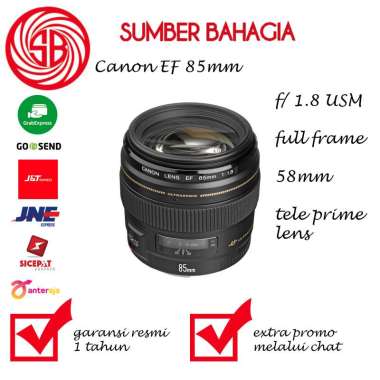 Sumber Bahagia - Canon EF 85mm f/1.8 USM Lensa Kamera
