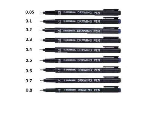 PULPEN DRAWING PEN SNOWMAN 1 PCS 0.8