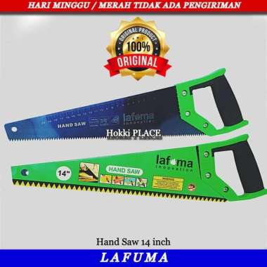 GERGAJI KAYU LAFUMA 14 INCH HANDSAW GAGANG FIBER HIGH QUALITY HANDSAW