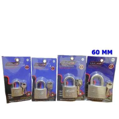 GEMBOK NEKEL PUTIH LEHER PENDEK BELLUCI BLC VARIAN 30 40 50 60MM. 60 MM
