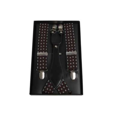 Suspender Tali Jojon Karet ikat pinggang pria dewasa besar A14 Maroon