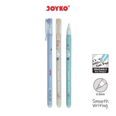 ERASABLE GEL PEN Pulpen BISA DIHAPUS JOYKO GP-334 Shokyo 7 Gel 0.5 mm