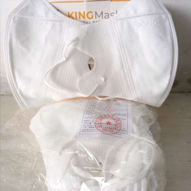 MASKER DUCKBILL DEWASA/ 4PLY /KINGMASK EMBOS/EARLOOP isi 50pcs putih