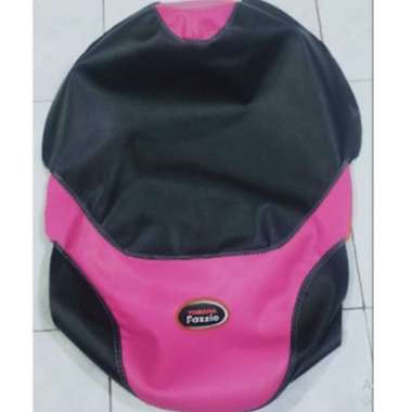 Kulit jok fazzio/SARUNG JOK MOTOR YAMAHA FAZZIO pink hitam