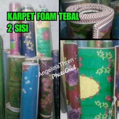 Karpet Foam Tebal 2 Sisi - Karpet Bolak Balik Tebal + Busa Padat 180x200