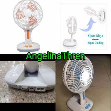 Kipas Portable + Lampu LUBY L-688 Battery 4000mAh - Kipas Emergency