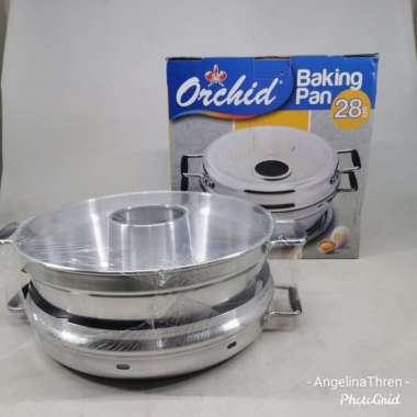 Baking Pan 8 telur 28CM Orchid - Bakingpan 28cm alumunium