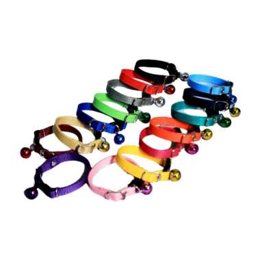 JOV Accesories Kalung Kucing Polos Lonceng 14mm Putih