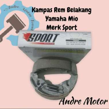 Kampas Rem Belakang/Trombol Mio lama Merk Sport Kualitas Original