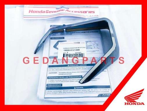 GARNISH RADIATOR PCX 160 CARBON CHROME ORI 19000-K1Z-G00