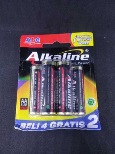 BATERAI ABC ALKALINE AA/A2 6 Buah