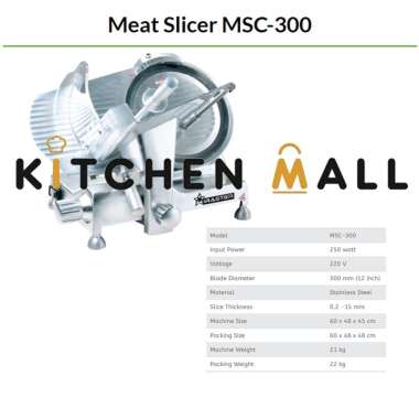 WIRASTAR MSC-300 MEAT SLICER / MESIN PENGIRIS DAGING