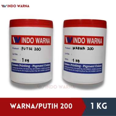 Cat Sablon / Pasta Sablon Warna/Putih 200 - 1Kg Multicolor