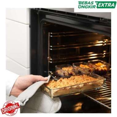 1Set4Pcs Piring Oven Microwave/Piring Saji Kaca Bening Cantik ORIGINAL